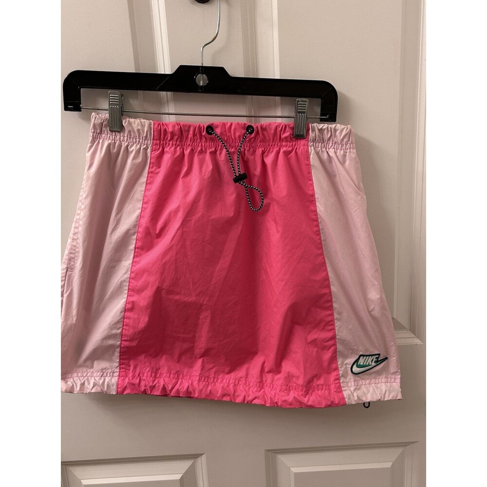 NIKE Skirt Icon Clash Colorblock Drawstring Baby Pink Hyper Women's 1X Small